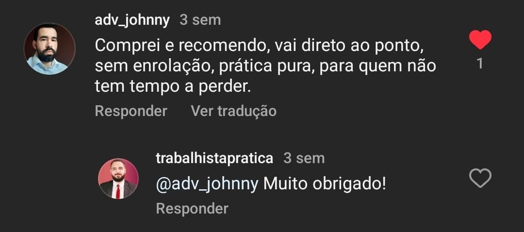 Depoimento do advogado Johny
